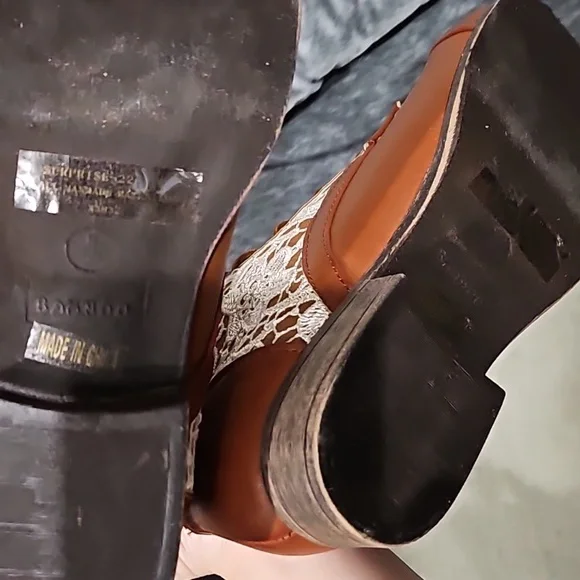 Brown Crochet Boho Style Ankle Boots New! Size6 - Picture 7 of 7